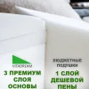 3 слоя -2 351630 Клиновидная подушка VITADREAM Optima 80/70/20